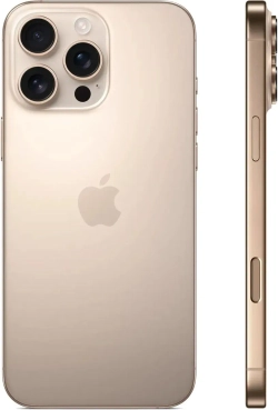 Смартфон Apple A3295 iPhone 16 Pro Max 1Tb бежевый титан моноблок 3G 4G 1Sim 6.9" 1320x2868 iOS 18 48Mpix 802.11 a/b/g/n/ac/ax/be NFC GPS Protect