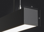 Подвесной линейный LED светильник LP33-500 13Вт 4000К IP20 черный 1196Лм 480х35х35мм DARKLUM