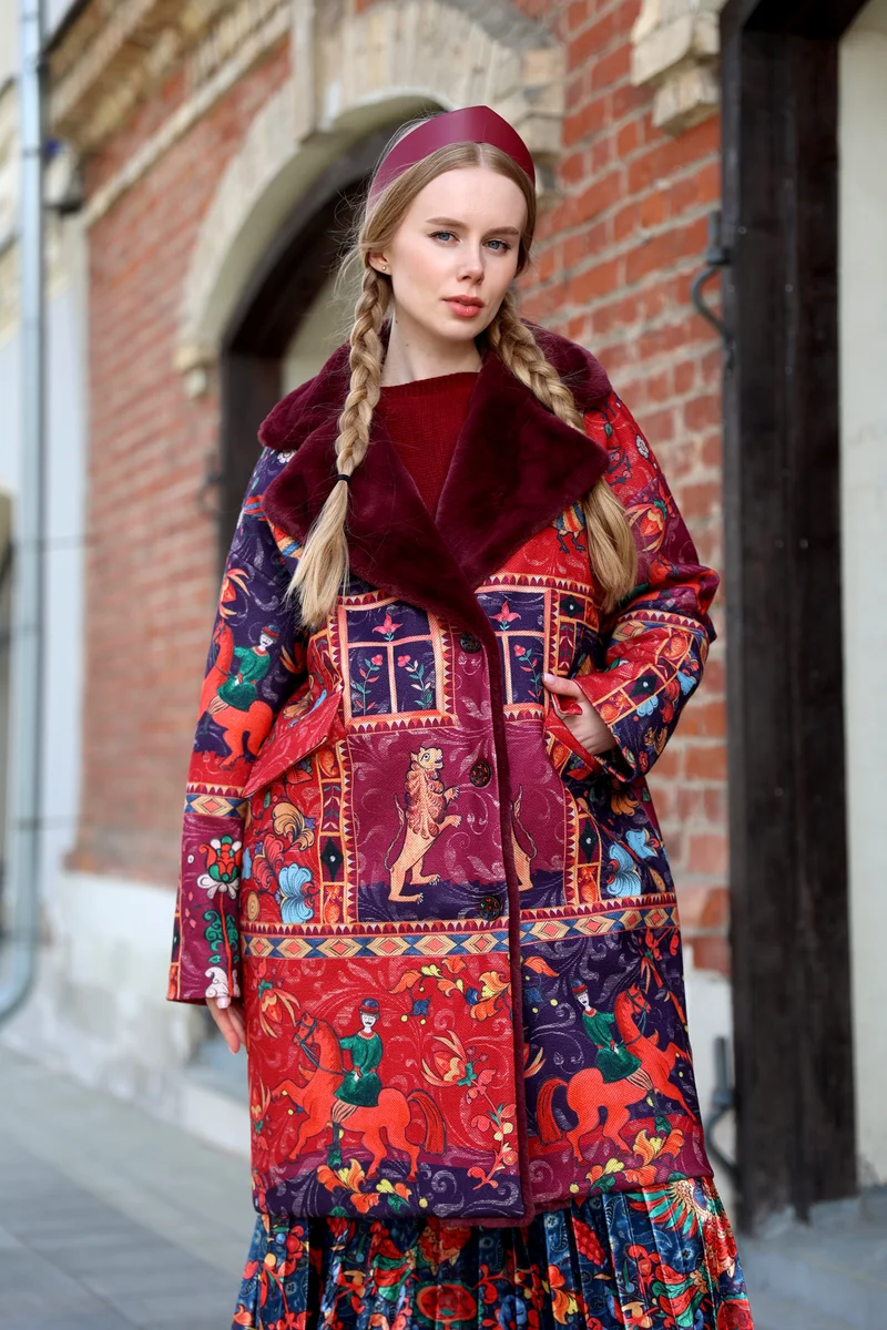 Пальто "Капучино (драп). Масленица"