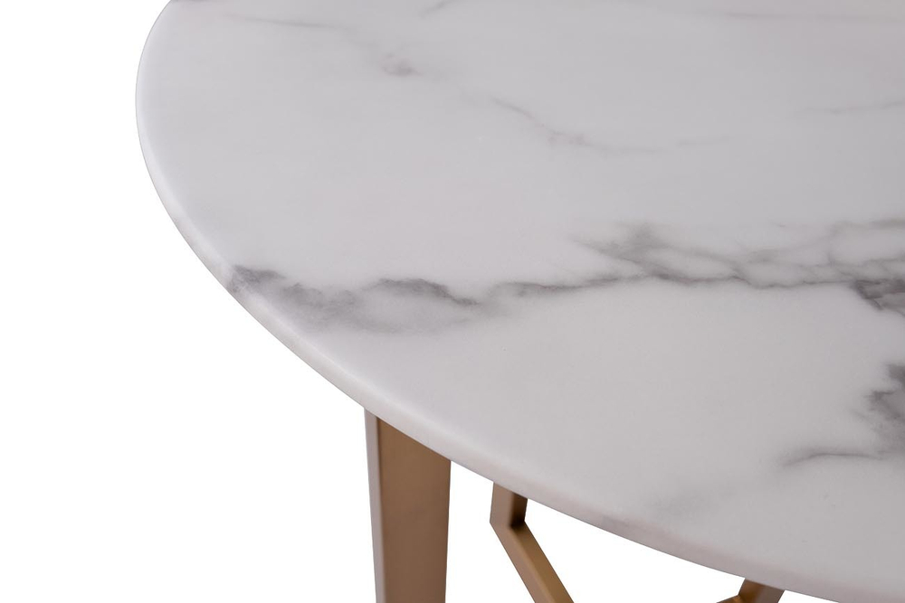 Стол журнальный Garda Decor Pearl White 33FS-ET2029-BBS