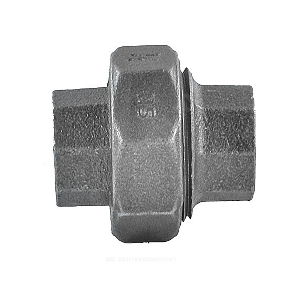 Соединитель прямой американка чугун Ду 32 (1 1/4") ВР/ВР Fittex PLUS