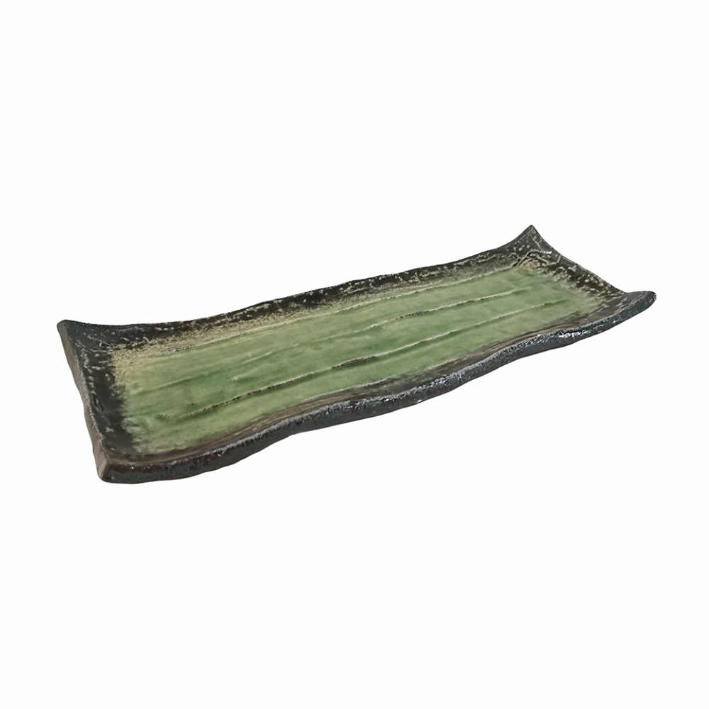 Тарелка для закусок 36.5х13.5см Roomers Tableware green SG365004-1