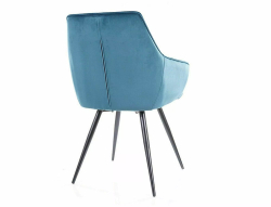 Стул SIGNAL LILIA Velvet Bluvel 85 бирюзовый/черный