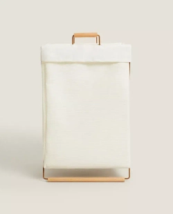 ZARA HOME СКЛАДНАЯ КОРЗИНА ДЛЯ БЕЛЬЯ, РАЗНОЦВЕТНЫЙ