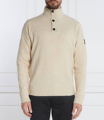 Свитер LYCRA BLEND BUTTON QUARTER ZIP Calvin Klein - бежевый(K10K111960)