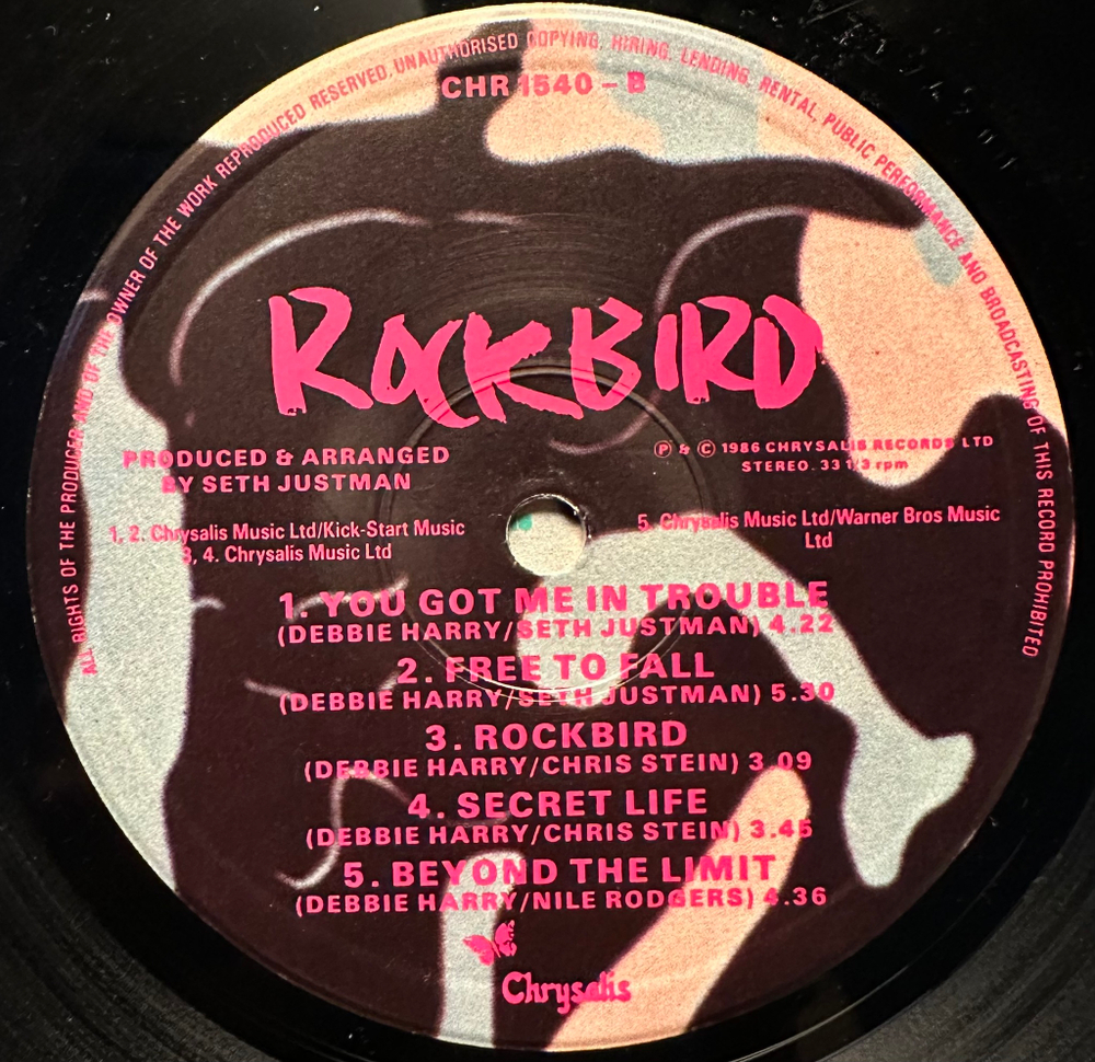 Debbie Harry - Rockbird (Англия 1986г.)