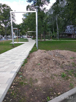 Арка декоративная большая из нержавейки