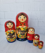 Матрешка "с курочкой" традиция 5мест