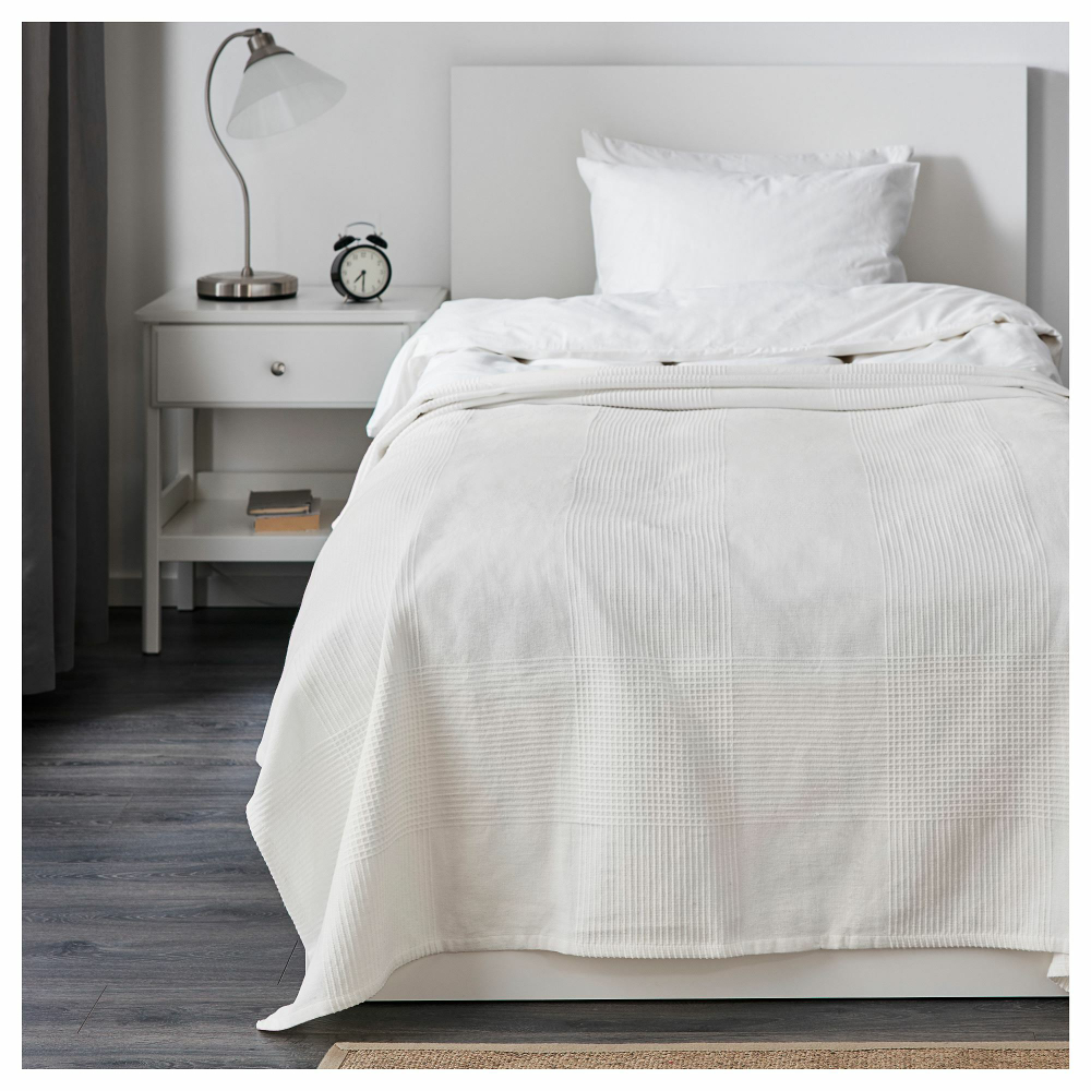 Покрывало IKEA INDIRA (ИНДИРА), Белый, 150х250 см