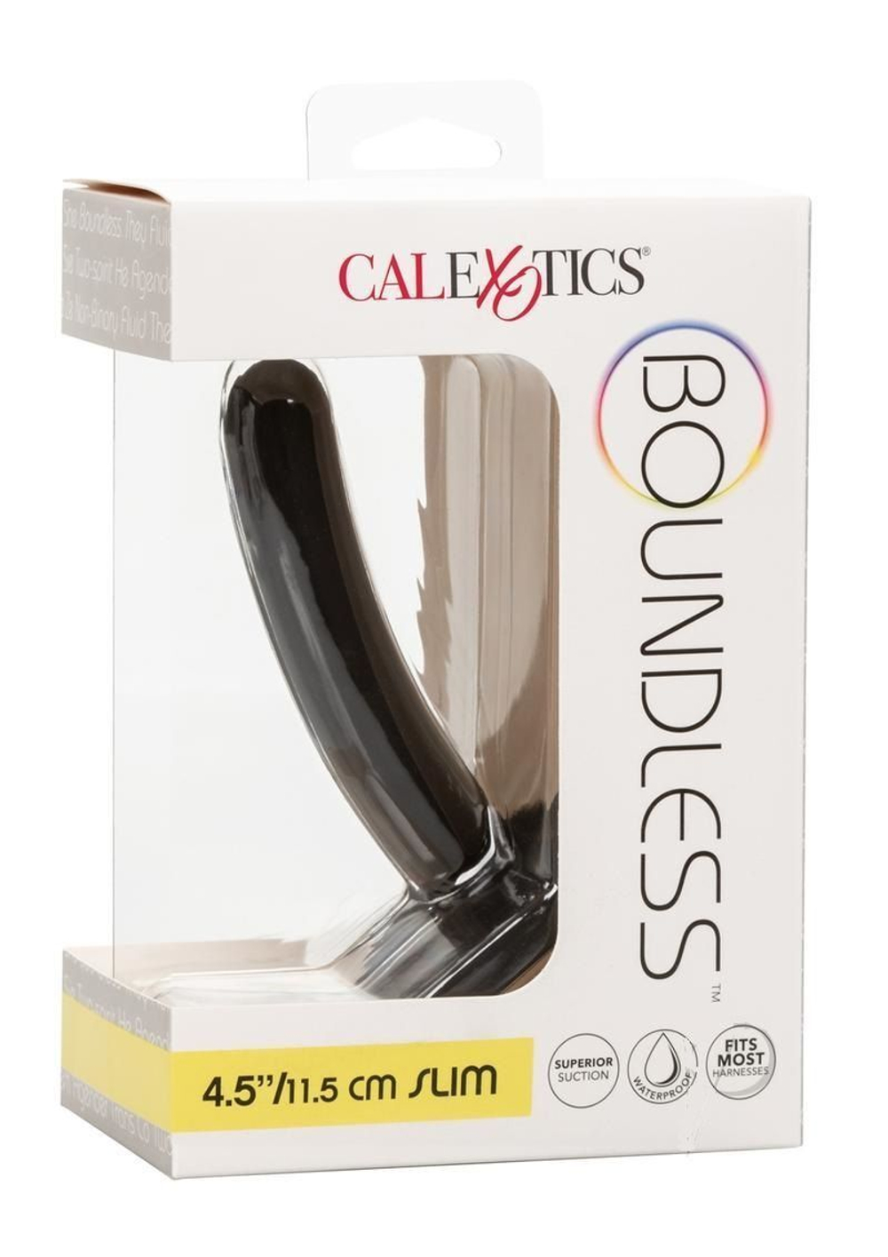 Черный анальный стимулятор Boundless 4.5” Slim Probe - 11,5 см. (Цвет: черный)