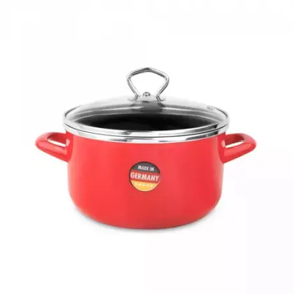 Кастрюля с крышкой 3.7л Kochstar Primus lava red