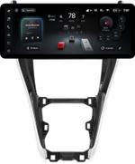 Магнитола для Toyota Harrier 3 XU60 2013-2017 (большая рамка) - Teyes CC4PRO монитор 12.3" 2K QLED + рамка 10, Android 13, Быстрейшая, Snapdragon 778G, ИИ, CarPlay, DSP, 4G SIM-слот