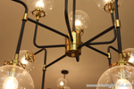 ЛЮСТРА BISTRO GLOBE CLEAR GLASS CHANDELIER 16