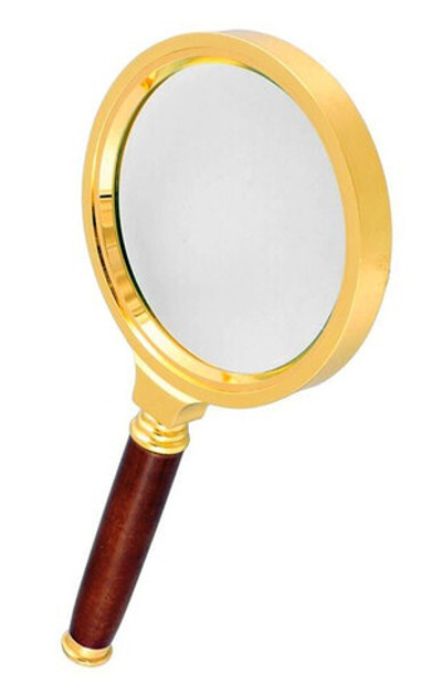 Лупа ручная в золотой оправе 60мм GR-60 Magnifier
