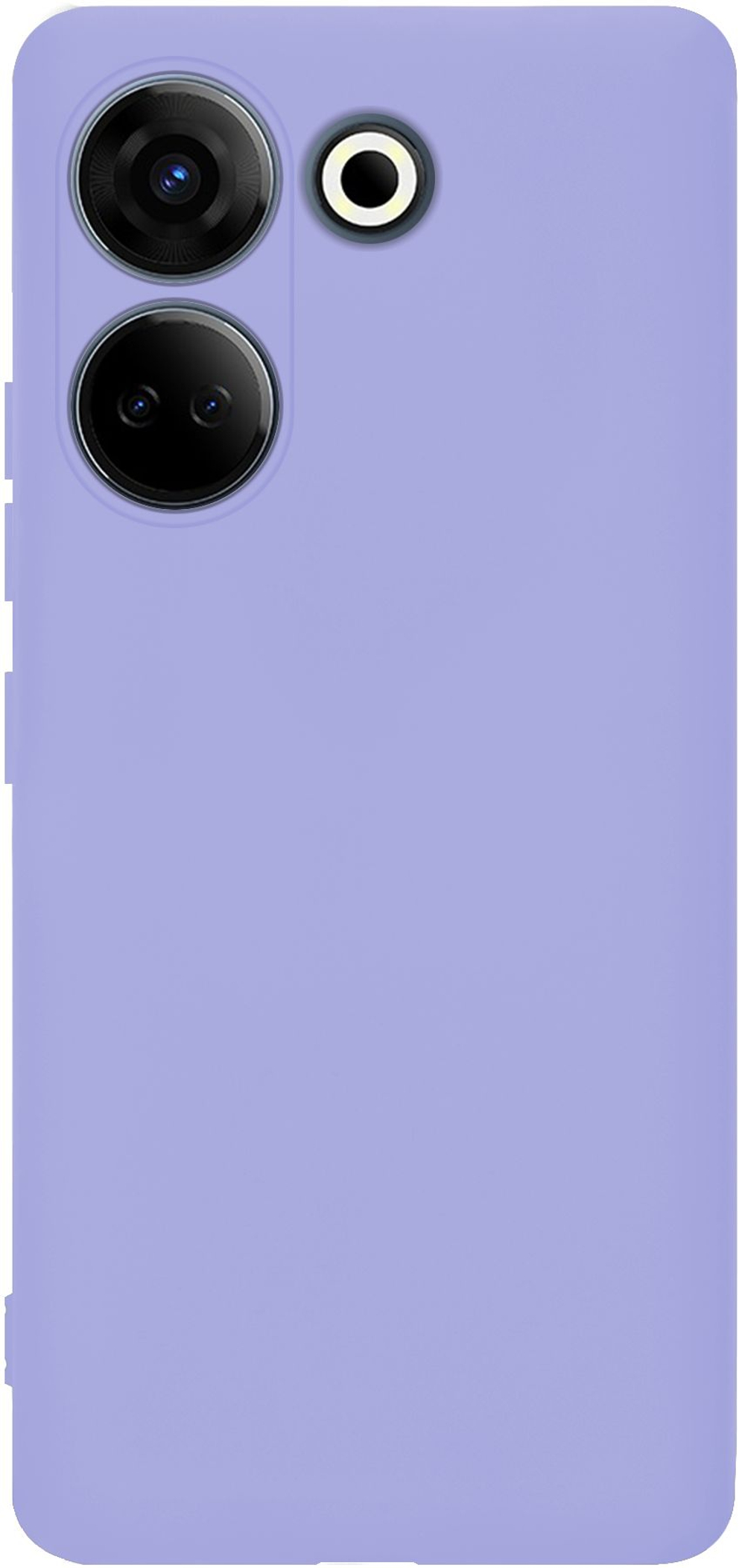 Мягкий Soft Touch чехол из силикона для TECNO CAMON 20 / 20 PRO 4G с бархатной подкладкой
