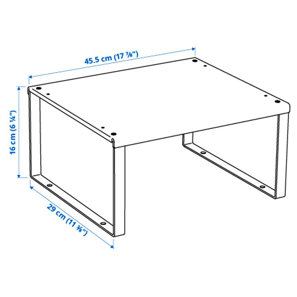 IKEA VARIERA  (ИКЕА ВАРИЕРА)  -  Вставная полка, белая, 46x29x16 см