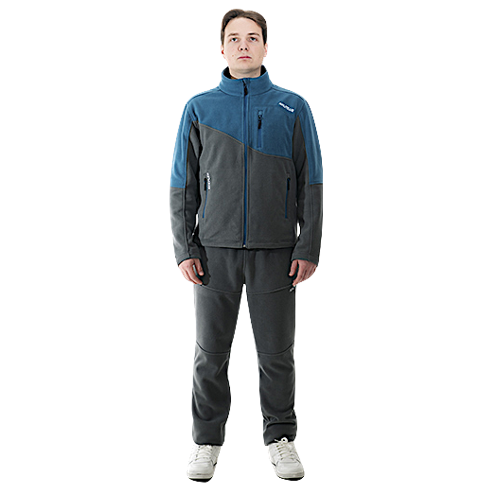Кофта флисовая Nautilus Keepler Blue/Grey (с принтом) -