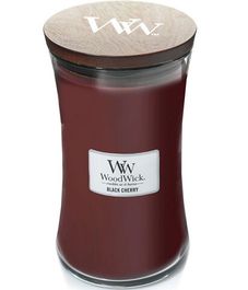 Черная черешня, ароматическая свеча, WoodWick