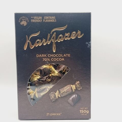 Конфеты Fazer темный шоколад 70% 150 г (Из Финляндии)