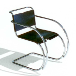 кресло mr side armchair (кожа) (by Steel Arts)