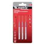 Полотна для электро-лобзика по металлу, 3 шт, T118AF, 55 х 1.2 мм, Bimetal Matrix Professional, 78209