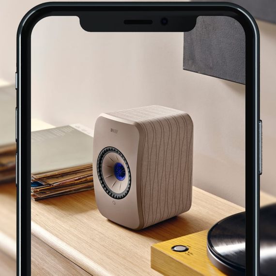KEF LSX II Lava Red + S1 Floor Stand