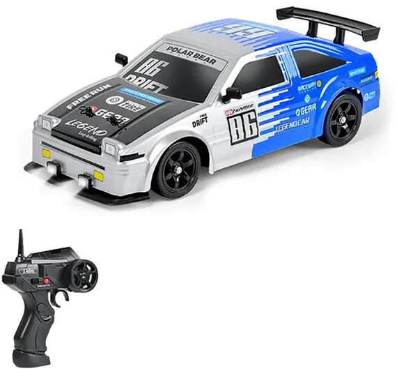 Радиоуправляемая машина для дрифта HB Toyota AE86 (4WD, свет, пар, акб, 1:16) - SC16A07