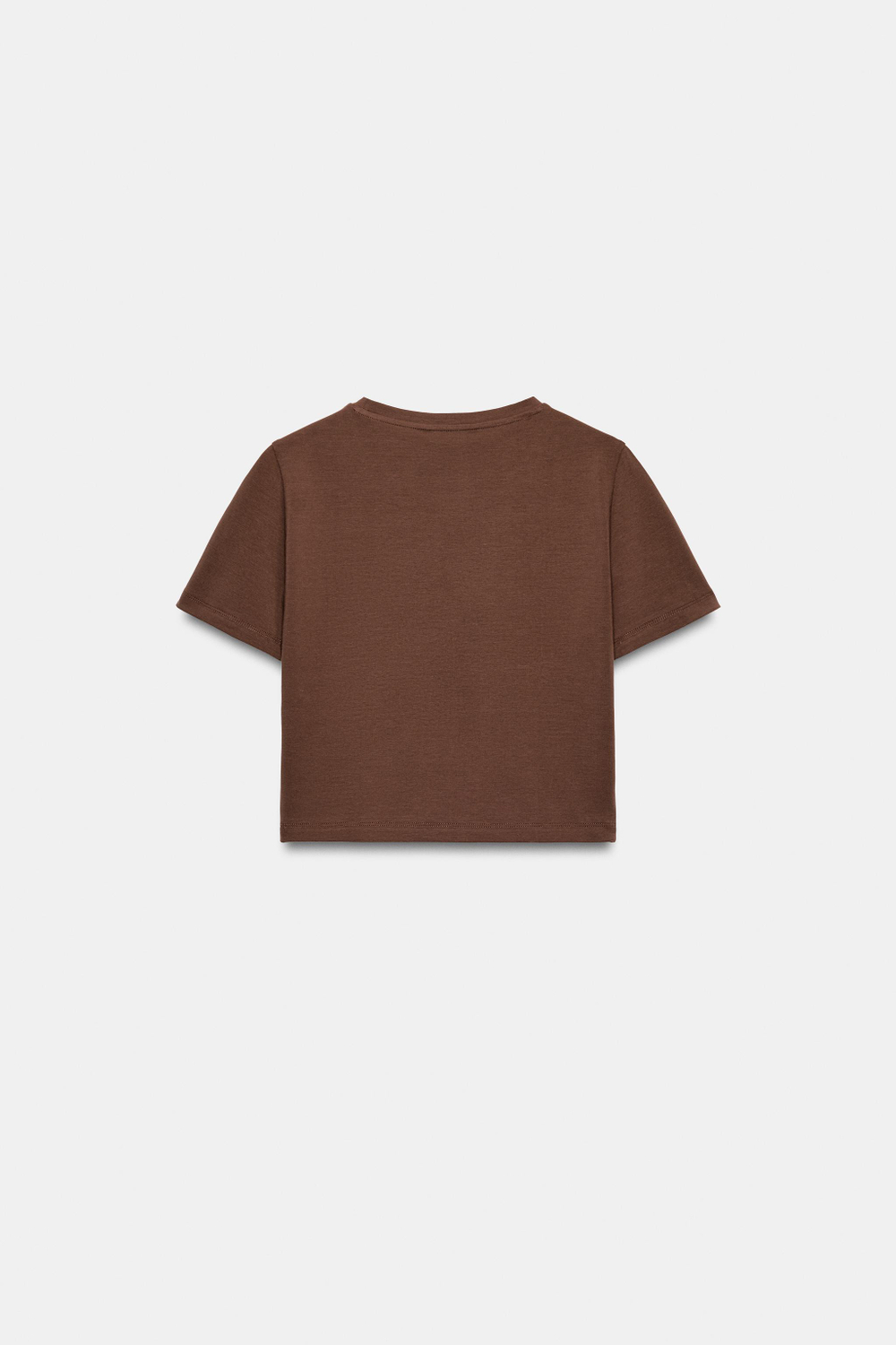 УКОРОЧЕННАЯ ФУТБОЛКА С КОРОТКИМИ РУКАВАМИ — ZARA