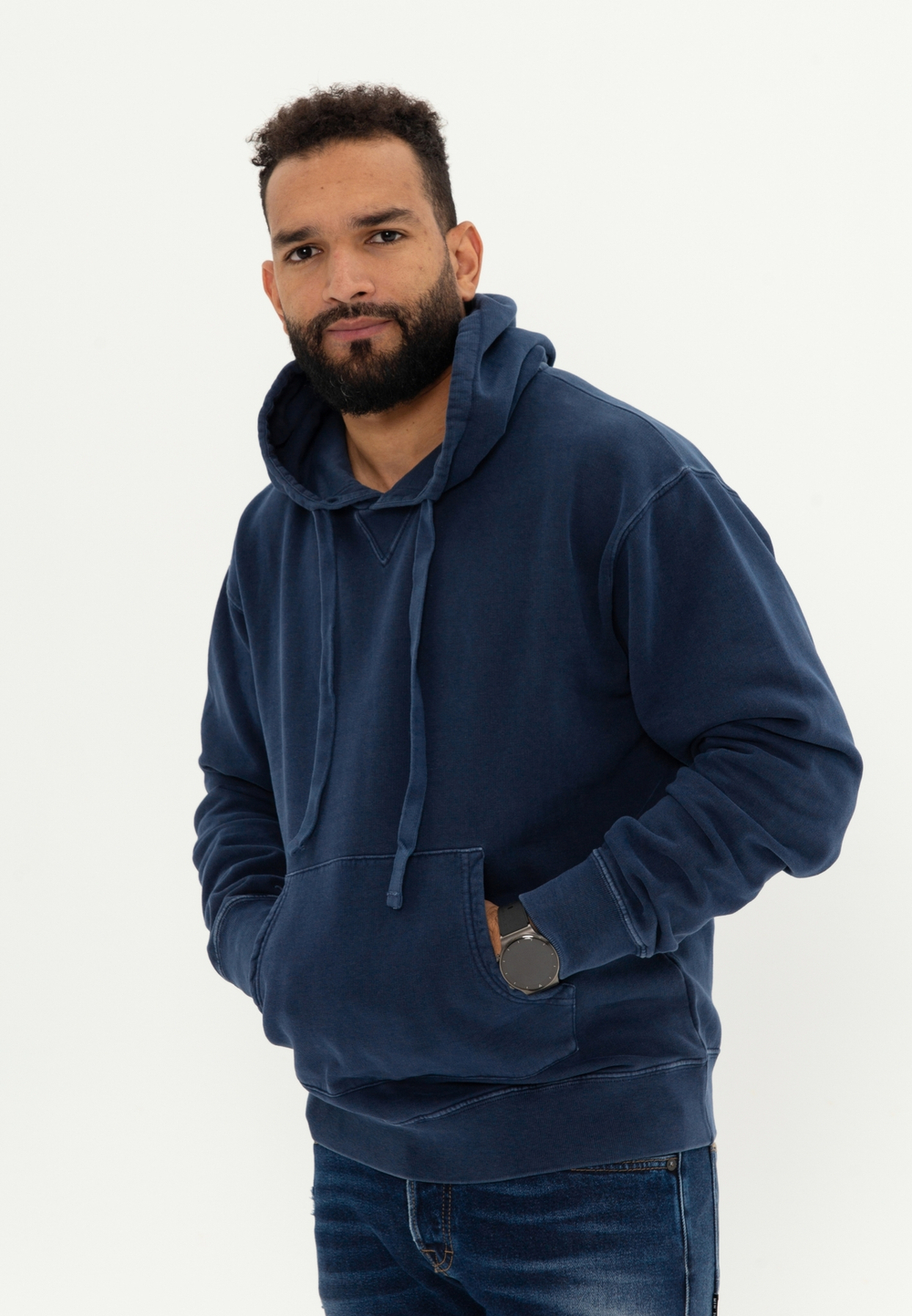 Худи Bowery NYC "Black Tiger" Blue Print