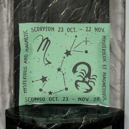 Мыло SCORPIO Мыло знак зодиака Скорпион Mas du Roseau 40 мл Зеленый