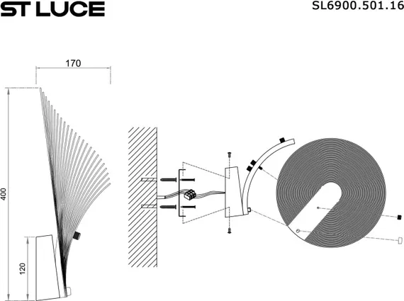 Настенный светильник SL6900.501.16 ST Luce