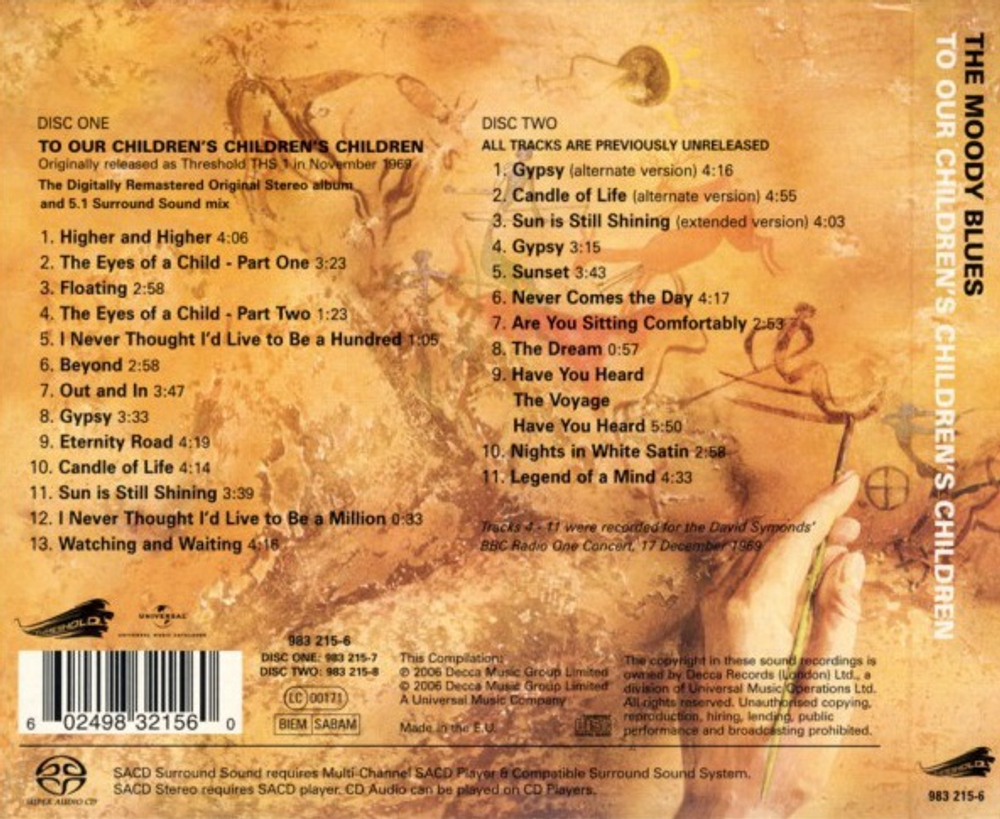 The Moody Blues / To Our Children's Children's Children (SACD+CD)