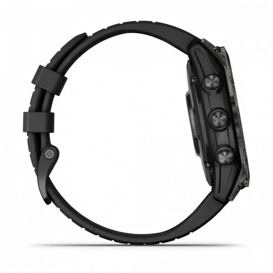 Смарт-часы GARMIN Epix PRO Sapphire Edition 47 мм, титановый, угольно-серый DLC, черный ремешок