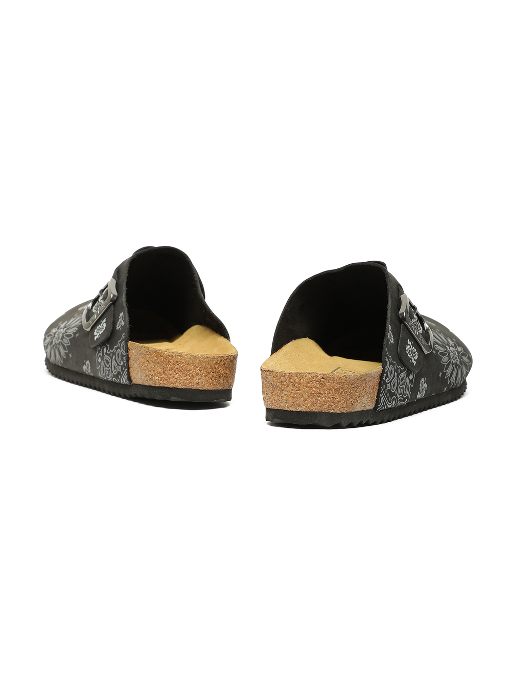 Мужские Клоги Black Paisley Suede