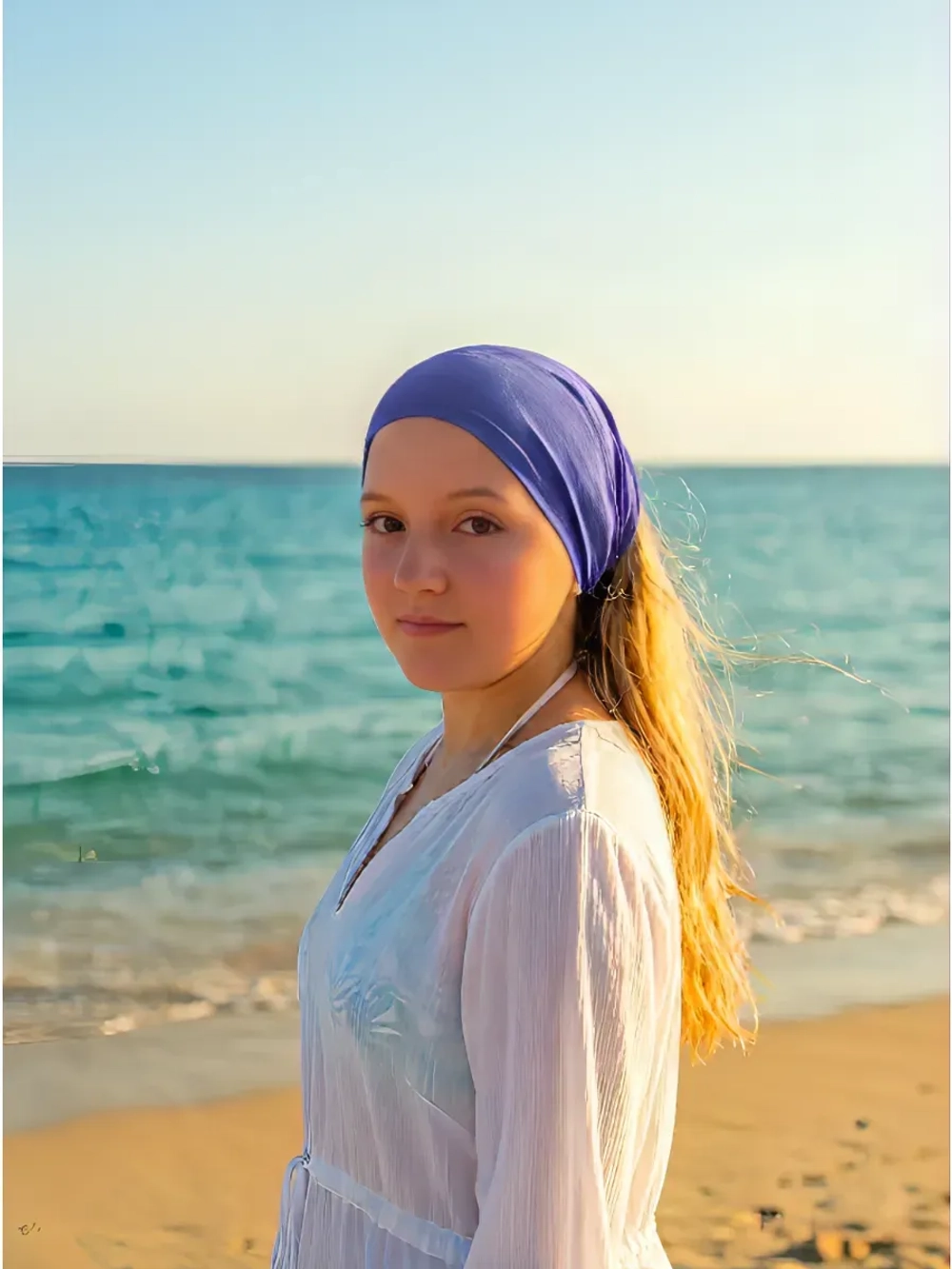 Бандана на резинке косынка летняя на голову