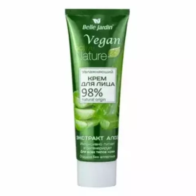 B.J.Active Nature Vegan Крем д/лица Увлажняющий ЭКСТРАКТ АЛОЭ 85 мл*48 туба