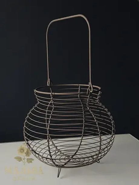 Корзинка для декора "Гербариум" 22.5x20х36 см металлическая от Nuvole di Stoffa