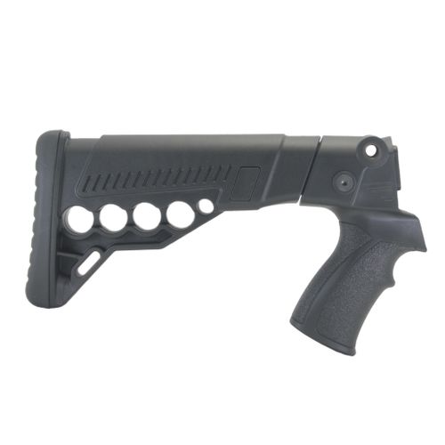 Приклад телескопический с патронташем на Бекас 12, 16, DLG Tactical. Черный