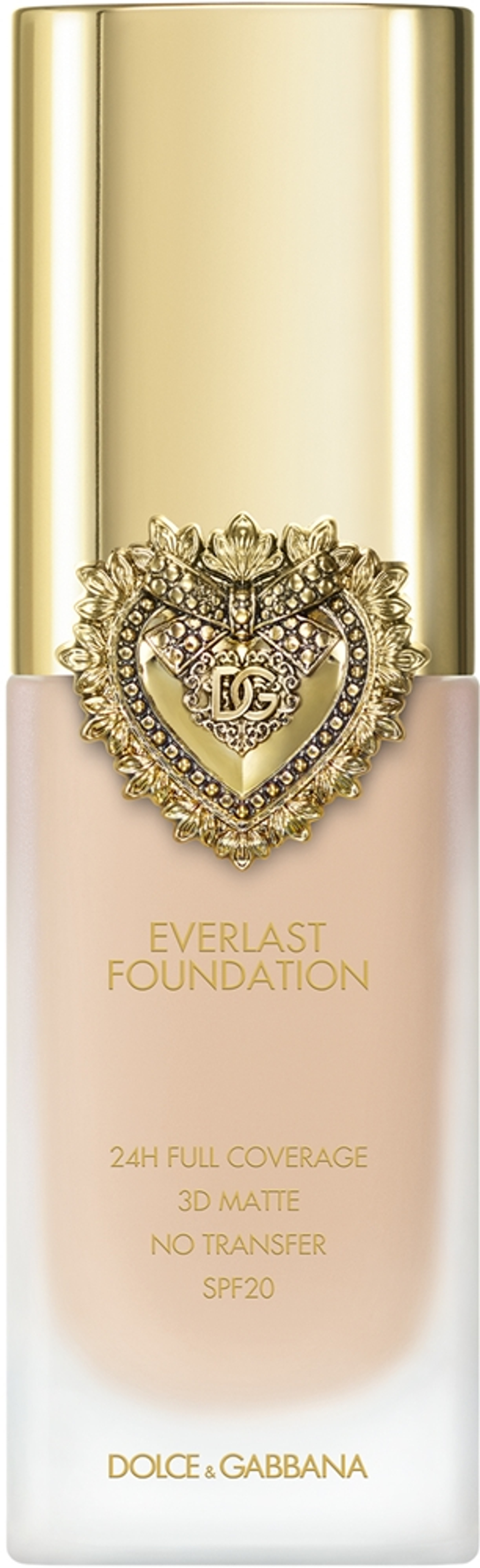 Dolce&Gabbana Flawless Everlast Foundation - Интенсивно маскирующий флюид с длительным действием SPF 20. оттенок 07N Light, 27 ml
