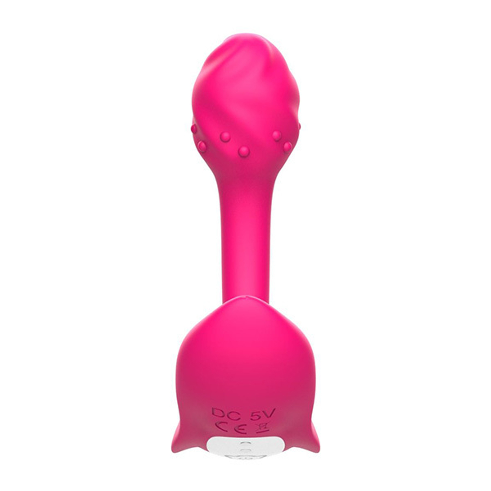 Розовый многофункциональный стимулятор 18см I-Moon Dora MY-1307