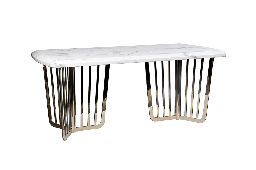 Стол обеденный Garda Decor Pearl White