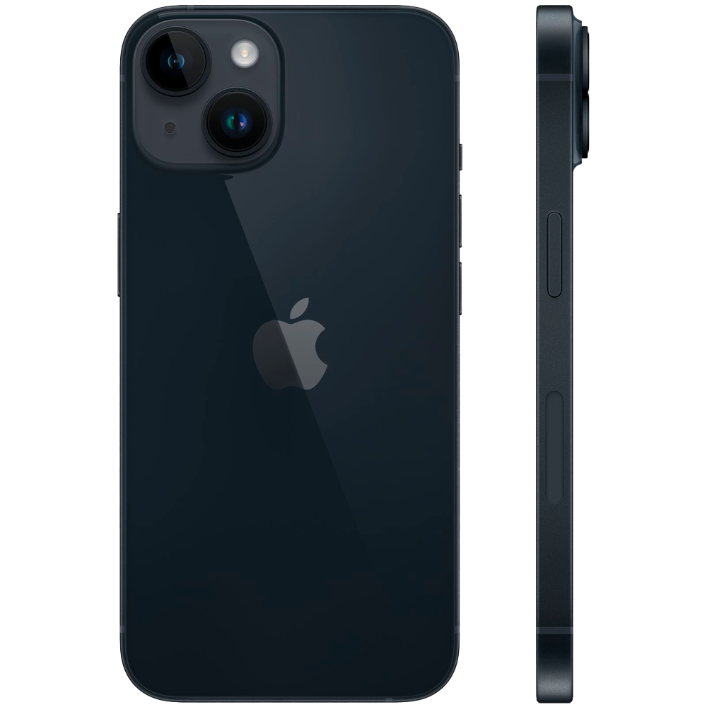 Смартфон Apple iPhone 14 128GB Dual Sim, Midnight (Черный)