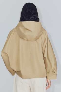 ZARA ДВУБОРТНАЯ КУРТКА WATER-REPELLENT — ZW COLLECTION, СВЕТЛЫЙ ЖЕЛТО-КОРИЧНЕВЫЙ