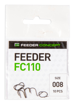Крючки FC FEEDER FC110 №8, 10 шт.