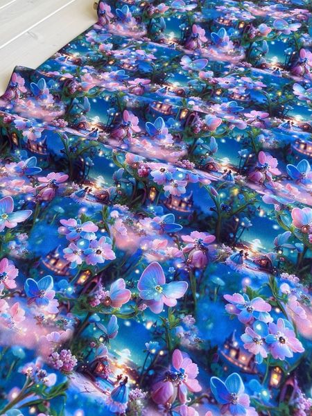 ЛЕС ФЭНТЕЗИ ФИАЛКА, отрез 50 см, 100% хлопок Handmade Fabrics 3