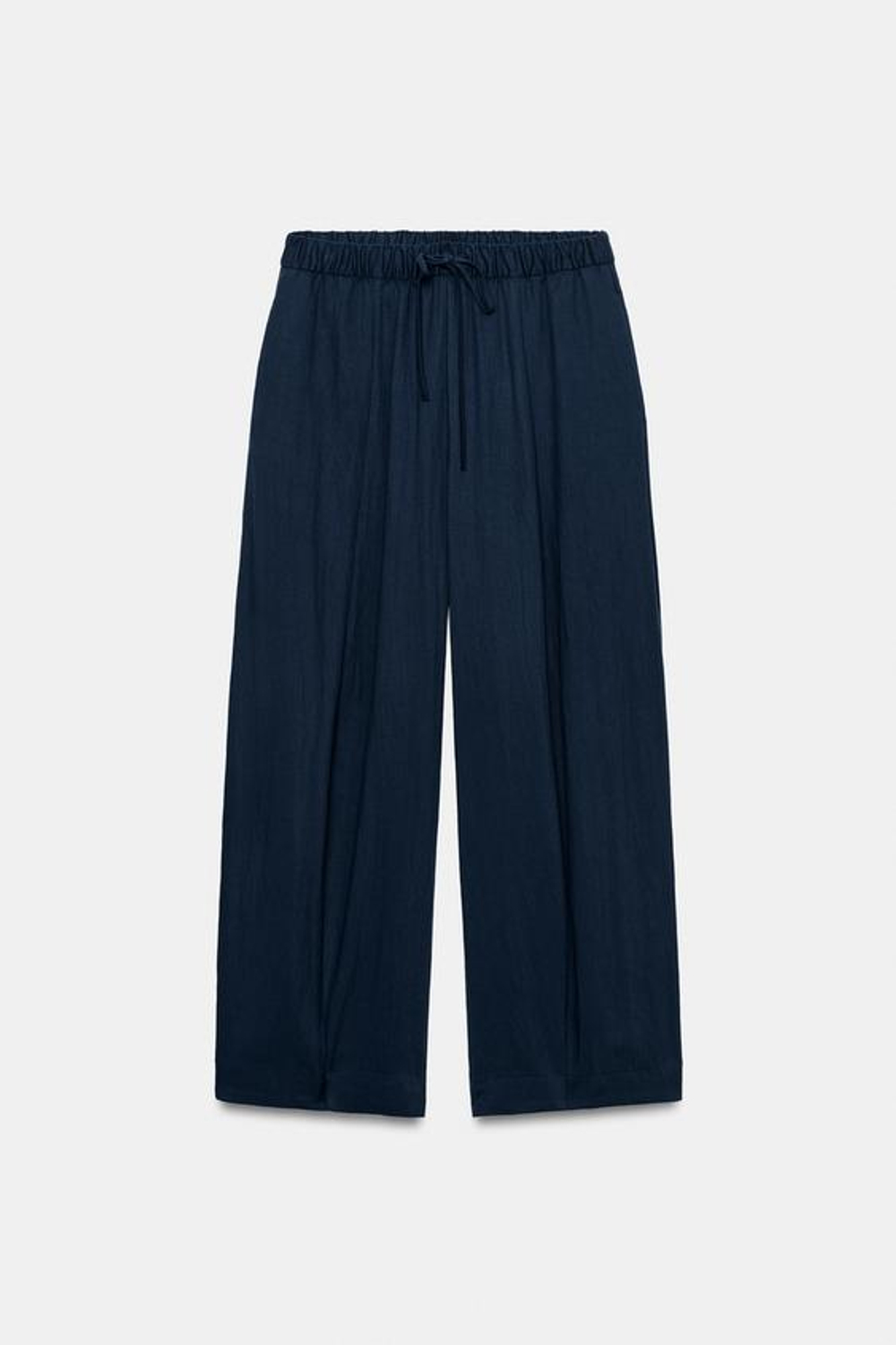 ZARA БРЮКИ BARREL — ZW COLLECTION, ЧЕРНИЛЬНО-СИНИЙ