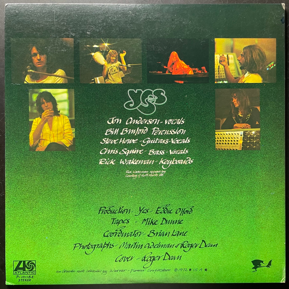 Yes ‎– Close To The Edge (Япония 1976г.)