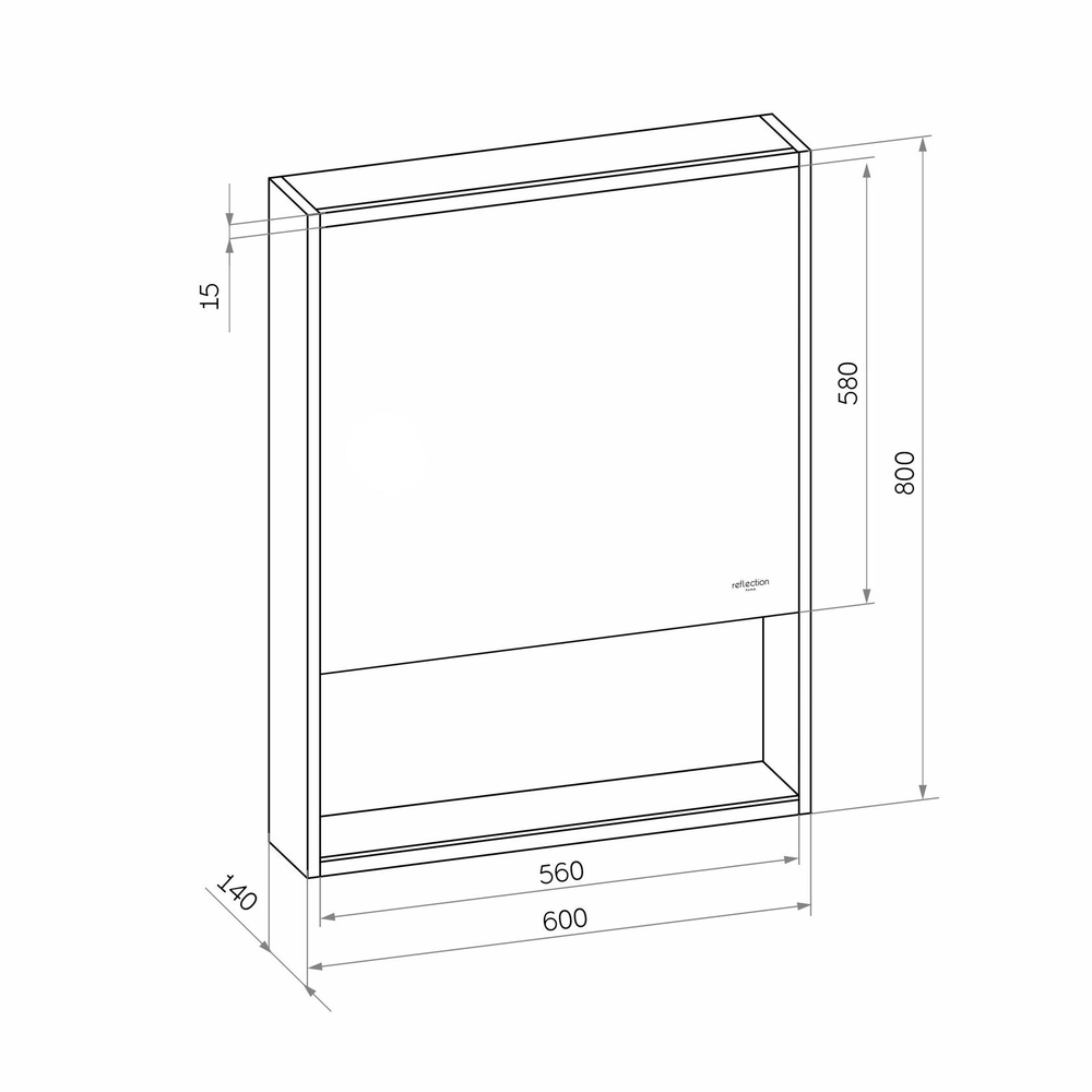 Зеркала-шкафы Reflexion Box RF2422WH