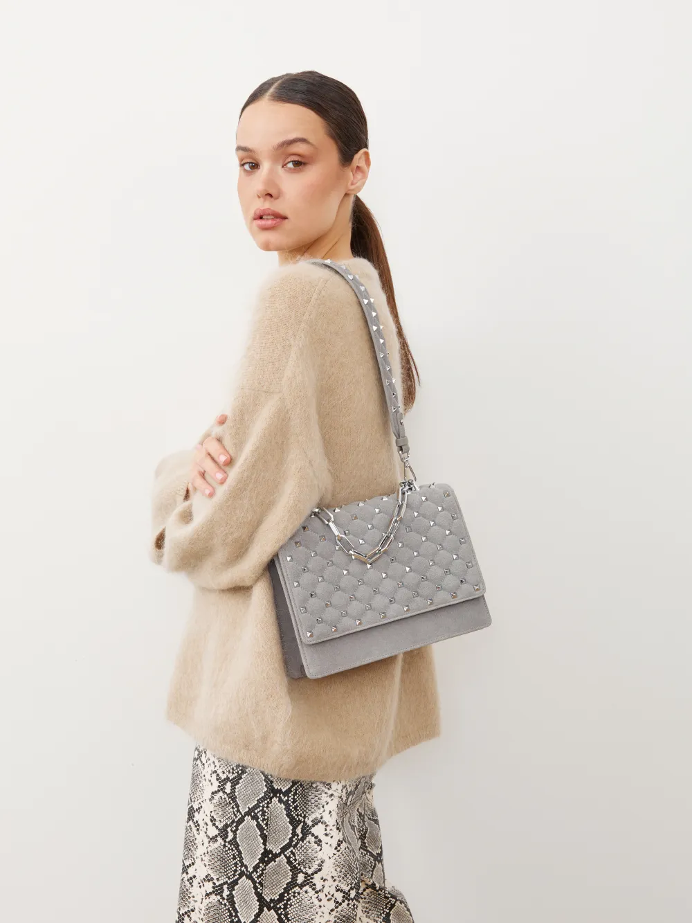СУМКА «BAD GIRL LARGE» СЕРЫЙ