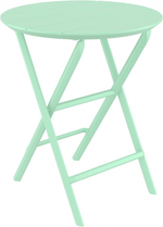 Стол пластиковый складной Siesta Contract Helen Folding Table Ø60, опаловый зеленый